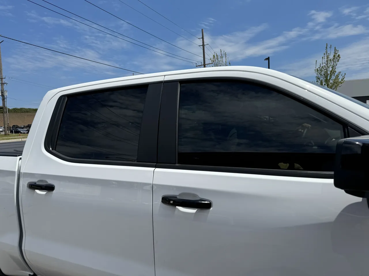 Window tinting on truck